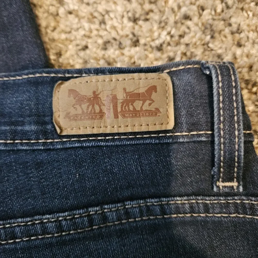 Levi's 512 Perfectly Slimming Womens Sz 6M Blue Denim Straight Leg Jeans Casual - Picture 7 of 11